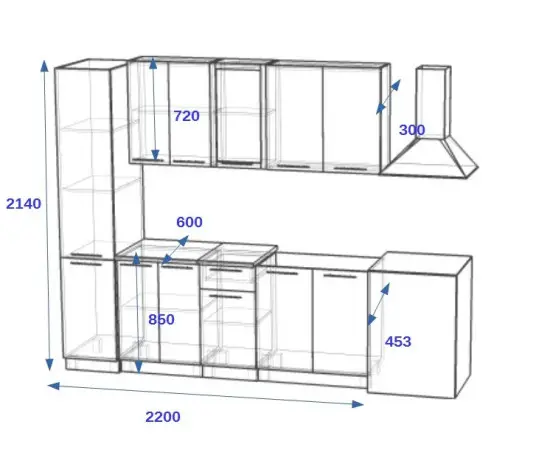 РоялВуд Голубой Прованс - 9 (2200 мм)