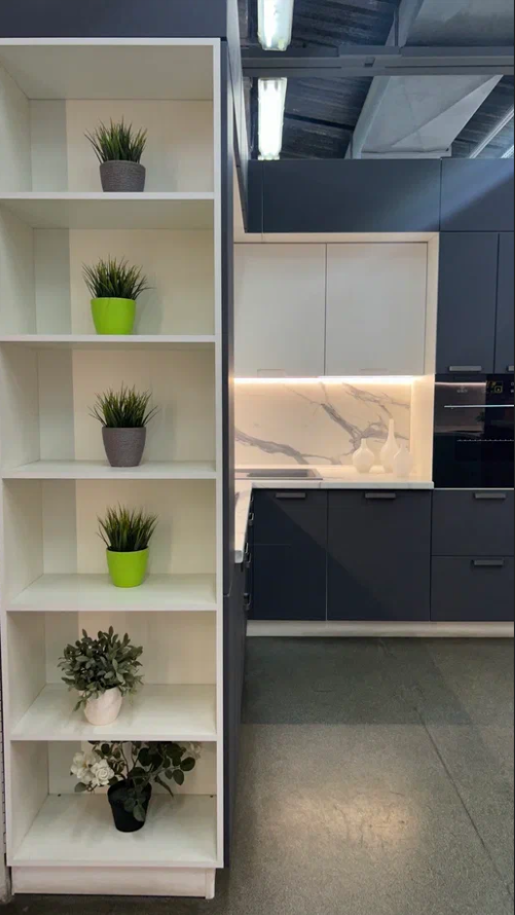 Кухонный гарнитур «Кухонный гарнитур «Мрамор графит 2500*2450 мм»»