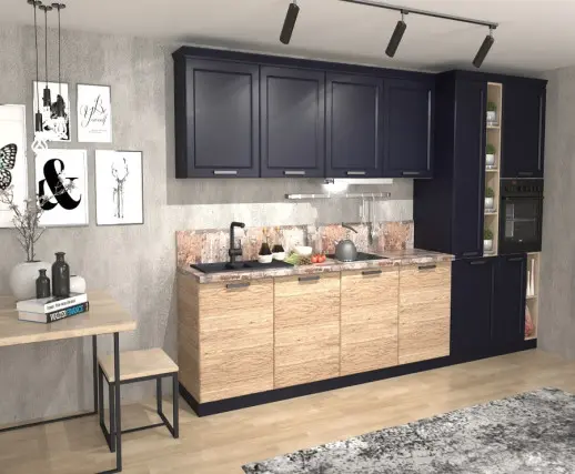 Венеция Индиго Рустик натур 3600