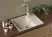 Кухонная мойка ULGRAN Quartz Prima 605 прямоугольная реверсивная