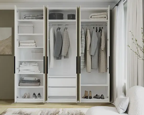 Шкаф 2250 Капучино нубук Аква