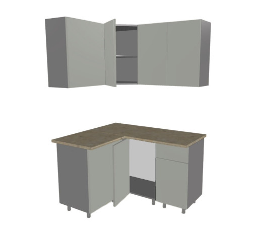Кухонный гарнитур «Кухонный гарнитур «Аликанте - 8 (1200х1400 мм)»»