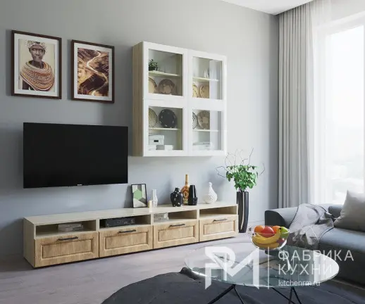 Рустик натуральный тв зона