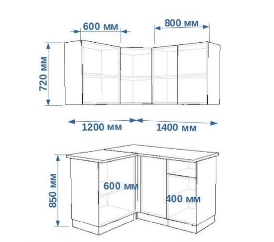Дуб сонома Обсидиан Лайн - 6 (1200х1400 мм)