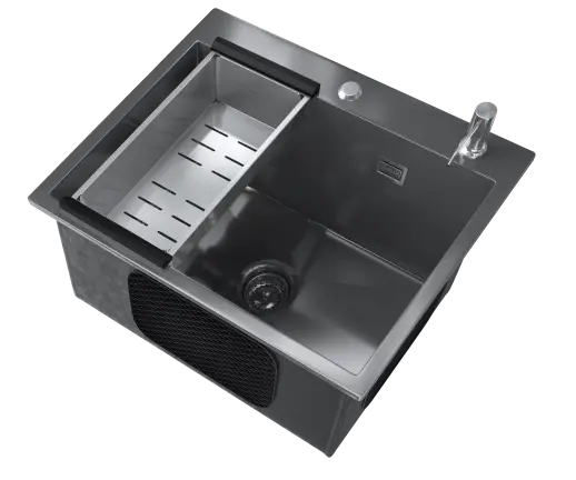 ULGRAN Steel 500 x 450 цвет «черная брашированная сталь»