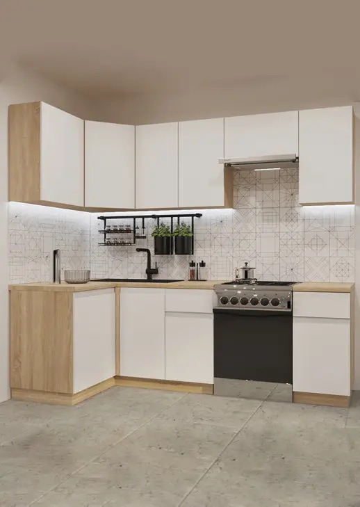 Кухонный гарнитур «Кухонный гарнитур «Акция Лайн 1200*2400 мм»»