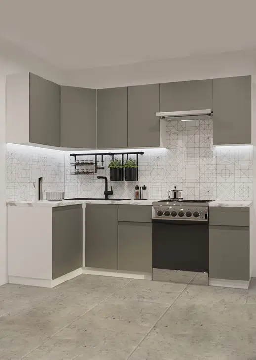 Кухонный гарнитур «Кухонный гарнитур «Акция Лайн 1200*2400 мм»»