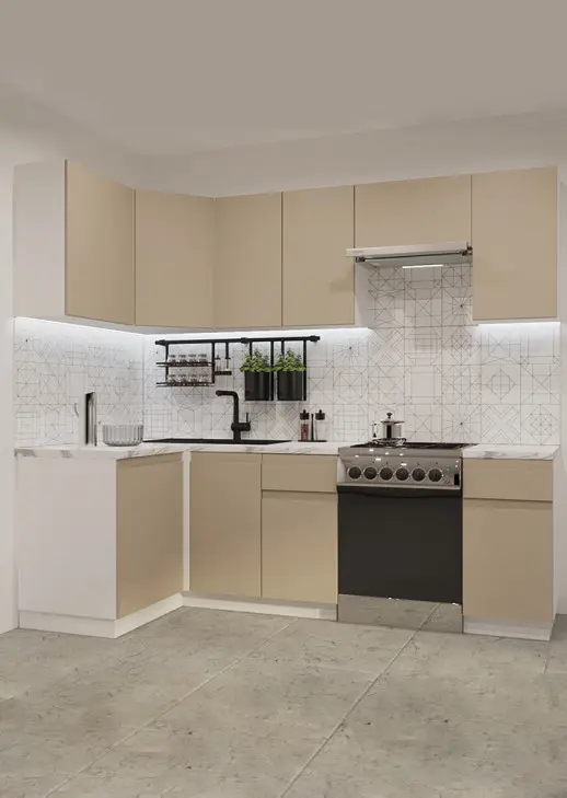 Кухонный гарнитур «Кухонный гарнитур «Акция Лайн 1200*2400 мм»»