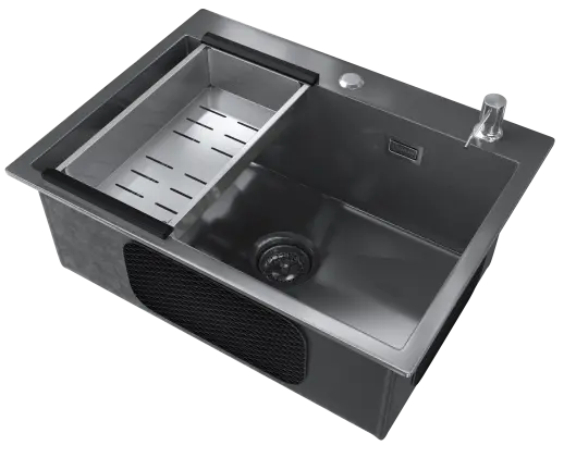 ULGRAN Steel 600 x 450 цвет «черная брашированная сталь»