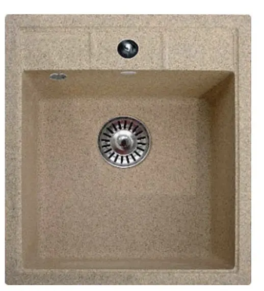Кухонная мойка ULGRAN U-406 односекционная с отверстием под смеситель