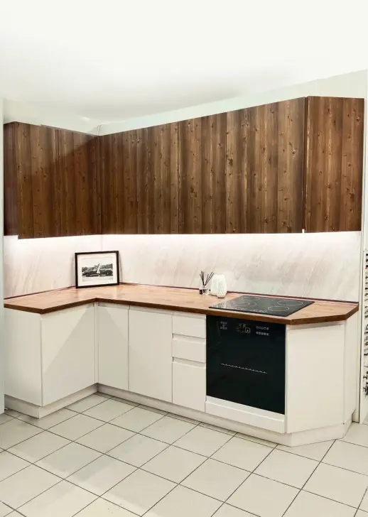 Кухонный гарнитур «Кухонный гарнитур «Орех латте 1100*2600 мм»»