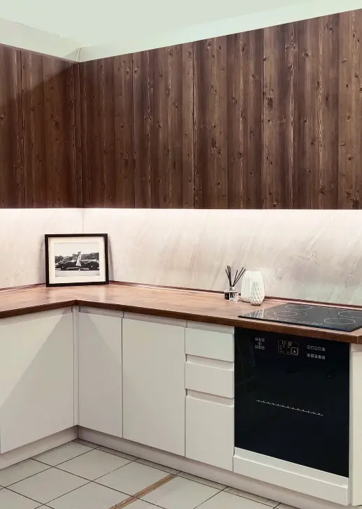 Кухонный гарнитур «Кухонный гарнитур «Орех латте 1100*2600 мм»»