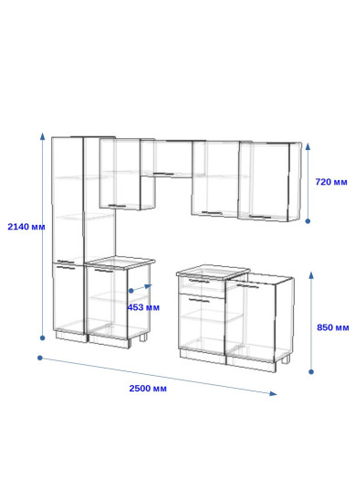 РоялВуд Голубой Прованс - 7 (2500 мм)