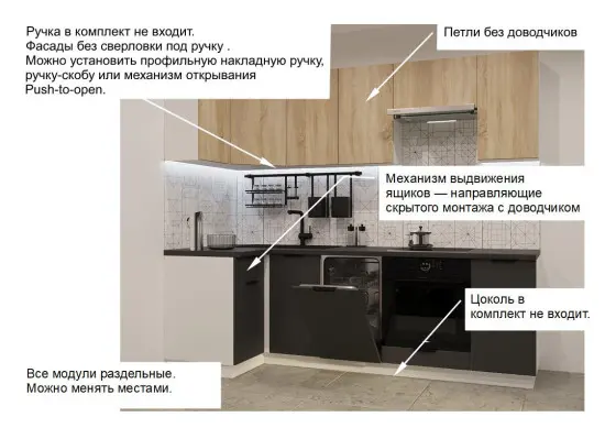 Графит шагрень Дуб сонома - 5 (1000х2450 мм)