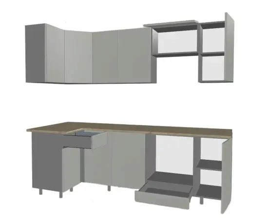 Графит шагрень Дуб сонома - 5 (1000х2450 мм)