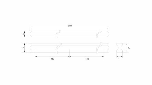 Кухонный гарнитур «Кухонный гарнитур «RS065SC.4/960 сатиновый хром (1000 мм/ 960 мм)»»