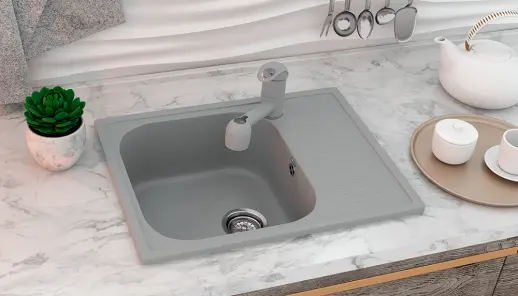 Кухонная мойка ULGRAN U-202 односекционная реверсивная