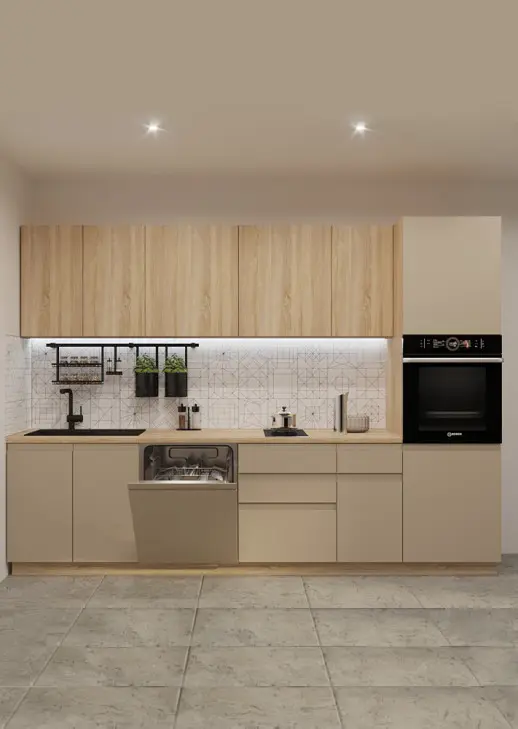 Кухонный гарнитур «Кухонный гарнитур «Акция Лайн 3000 мм_прямая 3»»