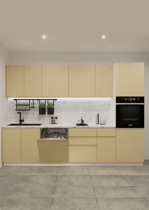 Кухонный гарнитур «Кухонный гарнитур «Акция Лайн 3000 мм_прямая 3»»