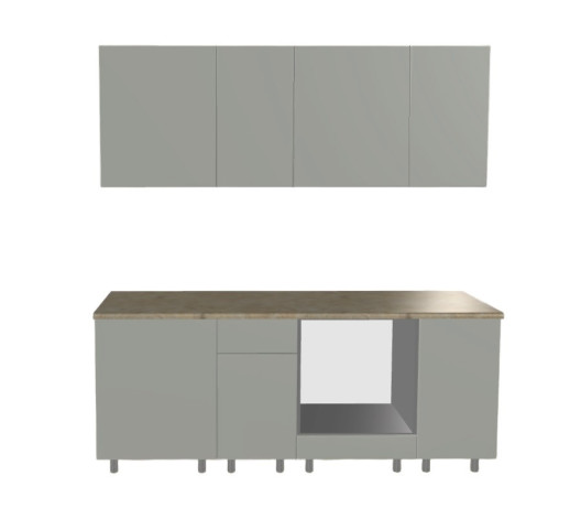 Кухонный гарнитур «Кухонный гарнитур «Аликанте арт.17 - 2000»»