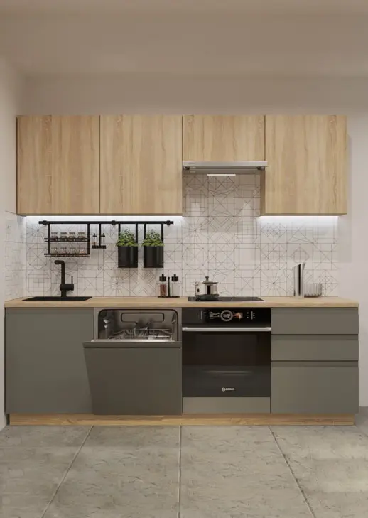 Кухонный гарнитур «Кухонный гарнитур «Акция Лайн 2400 мм_прямая 1»»