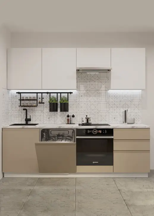 Кухонный гарнитур «Кухонный гарнитур «Акция Лайн 2400 мм_прямая 1»»