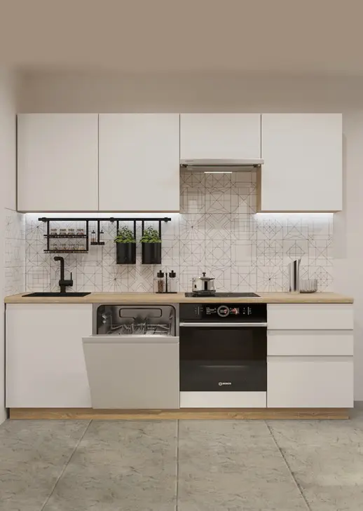 Кухонный гарнитур «Кухонный гарнитур «Акция Лайн 2400 мм_прямая 1»»