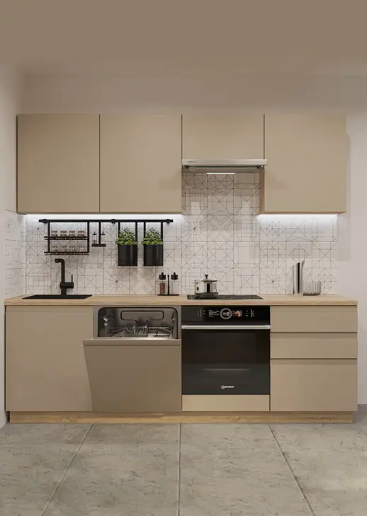 Кухонный гарнитур «Кухонный гарнитур «Акция Лайн 2400 мм_прямая 1»»