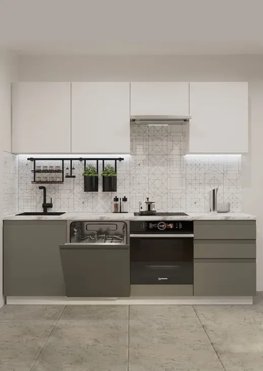 Кухонный гарнитур «Кухонный гарнитур «Акция Лайн 2400 мм_прямая 1»»