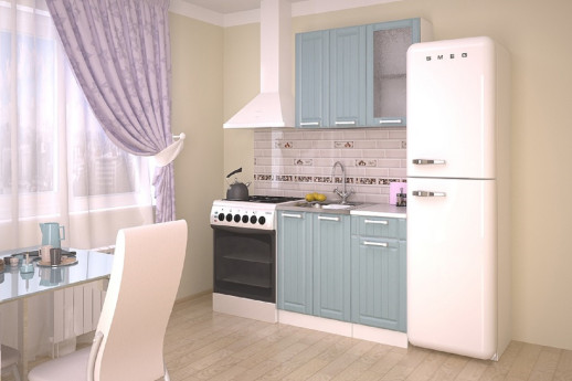 Кухонный гарнитур «Кухонный гарнитур «РоялВуд Голубой Прованс - 5 (1000 мм)»»