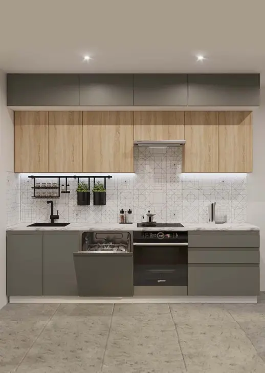 Кухонный гарнитур «Кухонный гарнитур «Акция Лайн 2800 мм»»