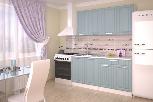 Кухонный гарнитур «Кухонный гарнитур «РоялВуд Голубой Прованс - 4 (1600 мм)»»