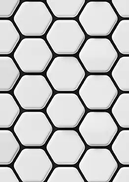 SF 14 БЕЛЫЕ ГЕКСАГОНЫ НА ЧЕРНОМ