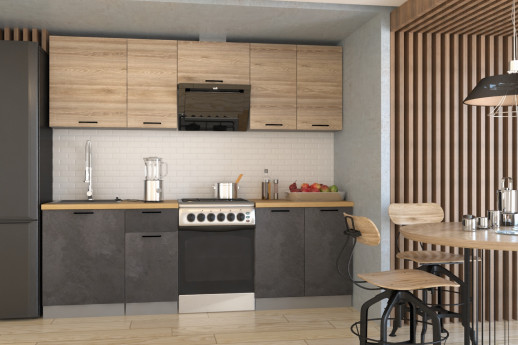 Кухонный гарнитур «Кухонный гарнитур «Лофт - 28 (2400 мм)»»