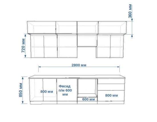 Фаска Дуб сонома Тальк - 15 (2800 мм)