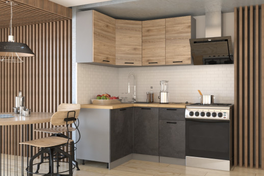 Кухонный гарнитур «Кухонный гарнитур «Лофт - 25 (1200х1400 мм)»»