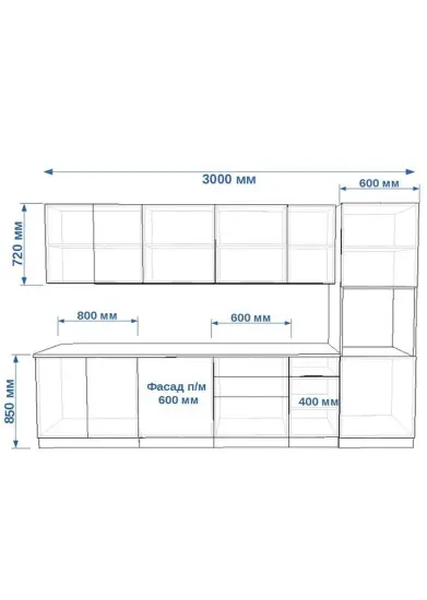 Роялвуд Голубой Вегас 3000 мм