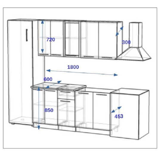 РоялВуд Голубой Прованс - 10 (1800 мм)