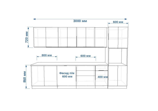 РоялВуд Голубой Прованс - 20 (3000 мм)