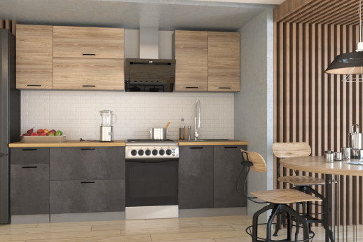 Кухонный гарнитур «Кухонный гарнитур «Лофт - 22 (2000 мм)»»