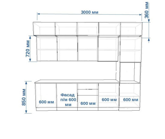 Фаска Обсидиан Дуб сонома - 19 (3000 мм)