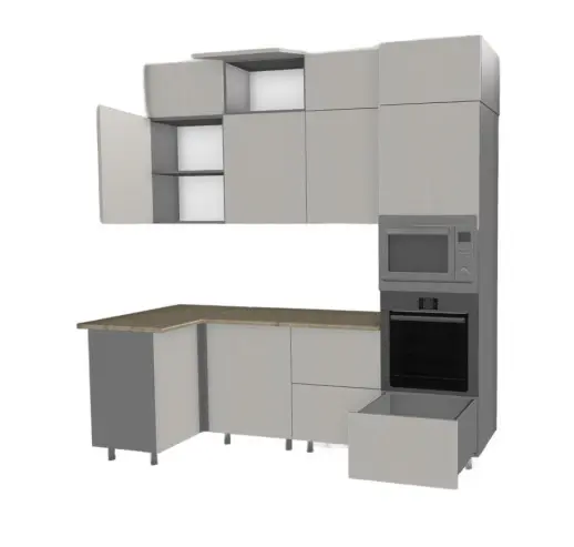 Кухонный гарнитур «Кухонный гарнитур «Аликанте арт.2 - 1000х2400»»
