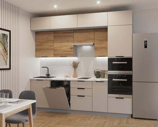 Кухонный гарнитур «Кухонный гарнитур «Пикрит Рустик натур  - 4 (2800 мм)»»