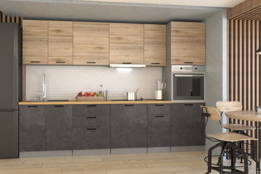 Кухонный гарнитур «Кухонный гарнитур «Лофт - 18 (3000 мм)»»