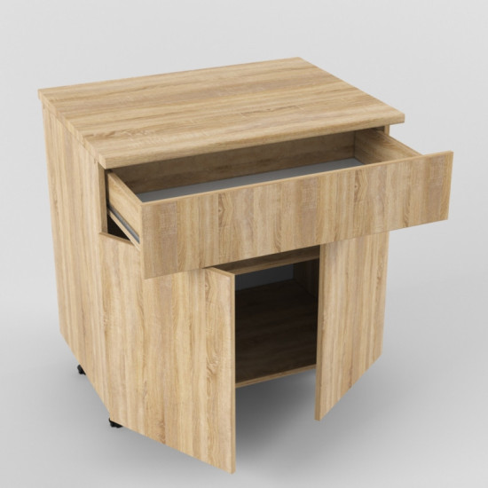 Шкаф нижний 800 1 ящик 2 двери Дуб сонома