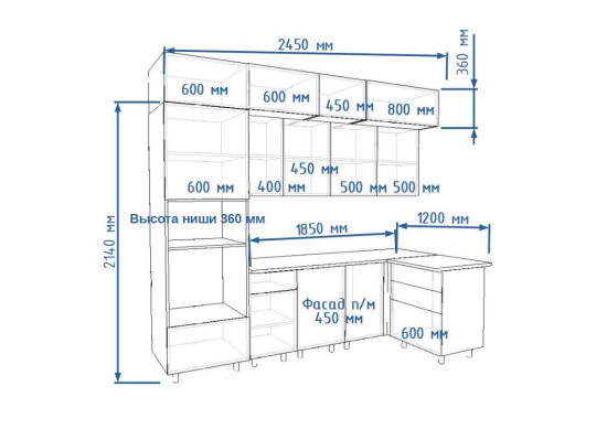 Тальк РоялВуд Голубой - 6 (2450х1200 мм)
