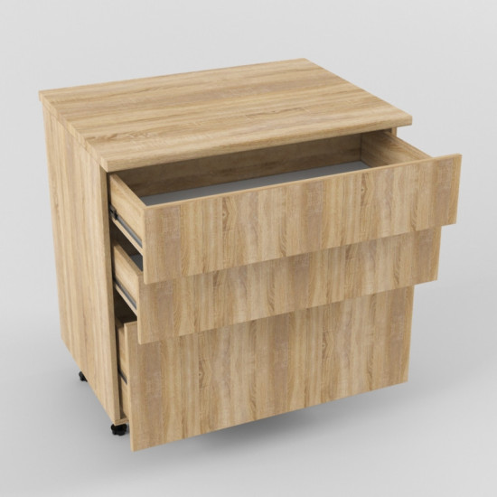 Шкаф нижний 800 3 ящика Дуб сонома