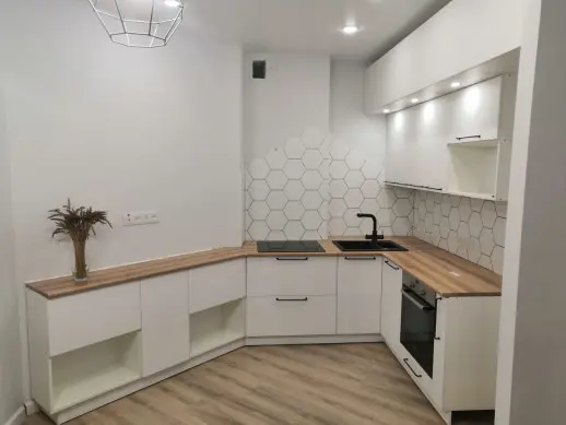 Кухонный гарнитур «Кухонный гарнитур «Тальк / севильская олива»»