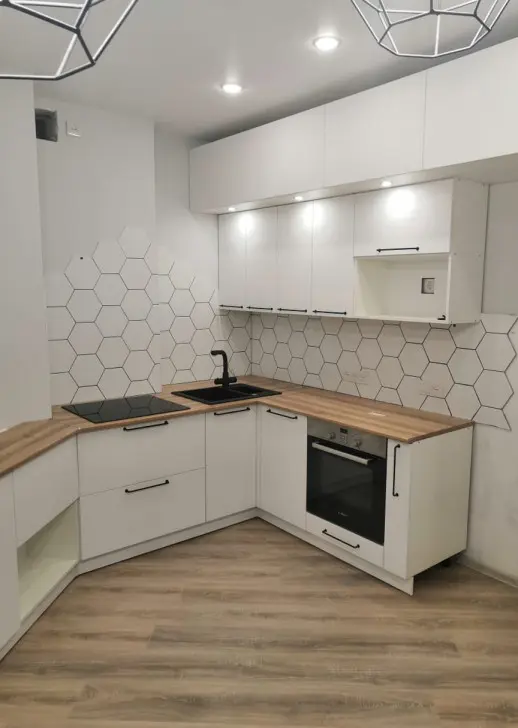 Кухонный гарнитур «Кухонный гарнитур «Тальк / севильская олива»»