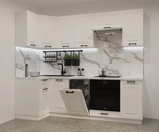 Кухонный гарнитур «Кухонный гарнитур «Тальк Вегас арт. 3 - 1000х2450»»